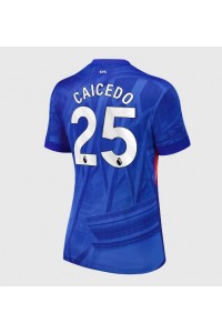 Chelsea Moises Caicedo #25 Jalkapallovaatteet Naisten Kotipaita 2025-26 Lyhythihainen